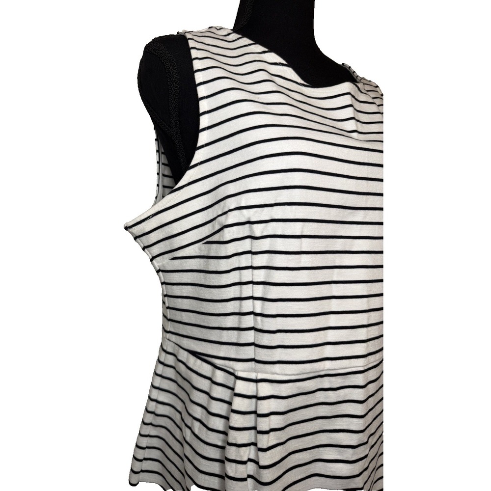 Old Navy Striped Sleeveless Knit Mini Dress Black & White Size XL Nautical - Picture 3 of 12